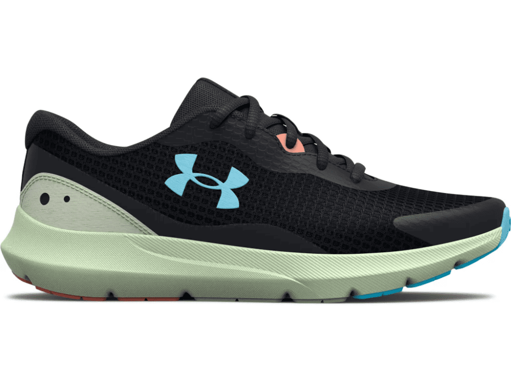 Under Armour Women's Surge 3 Running Shoes - Black/Gray, 11