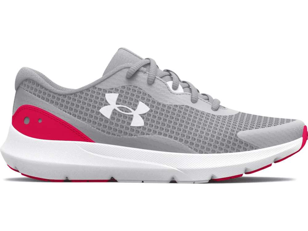 Under Armour Women's Surge 3 Running Shoes - Halo Gray/Pink, 10