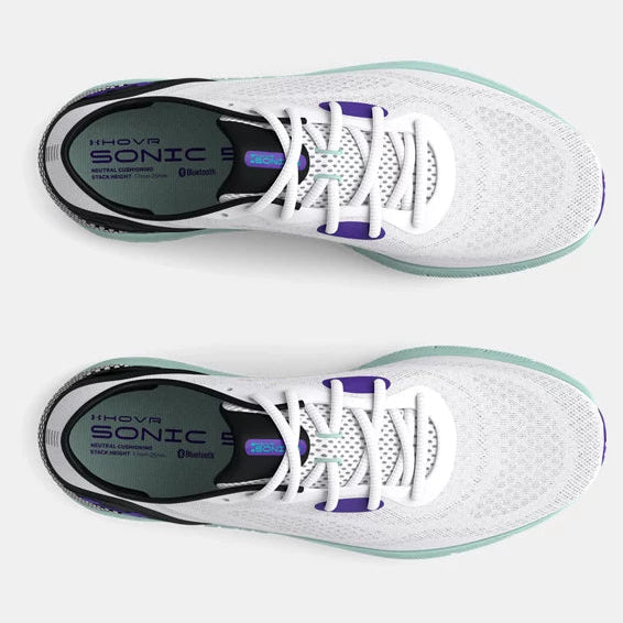 Under Armour Women's UA HOVR™ Sonic 5 Running Shoes - White/Black, 7