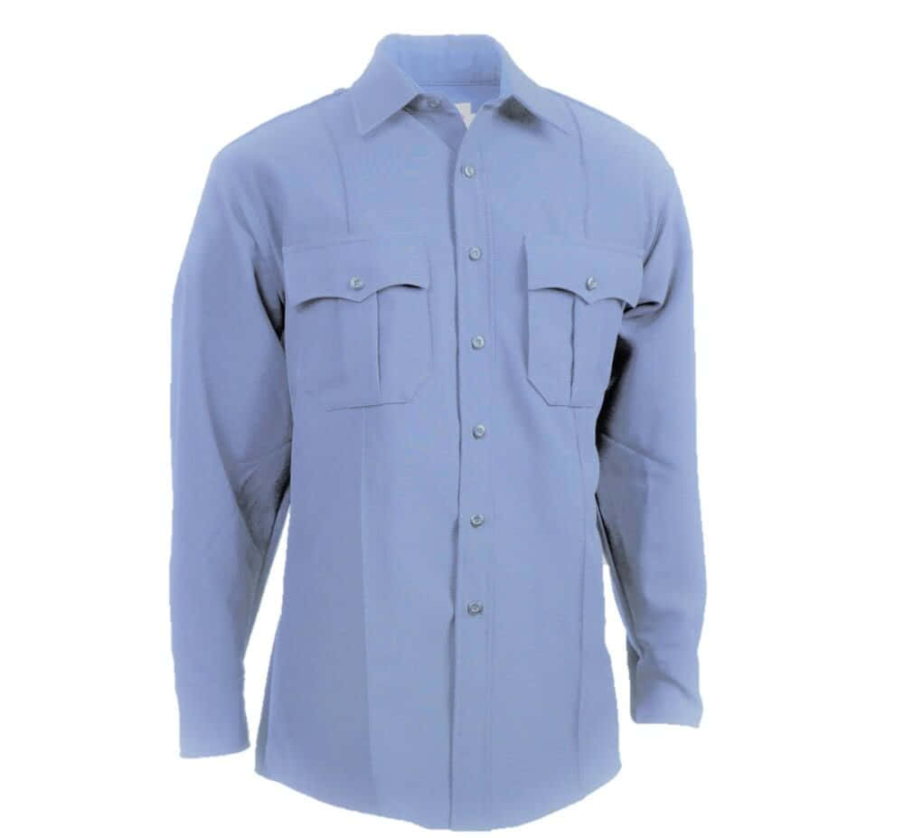 Elbeco TexTrop2 Long Sleeve Shirt - Blue, 14 x 33