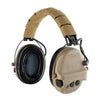 Safariland TCI Liberator HP Hearing Protection Headset - FDE Brown, Over the Head Suspension