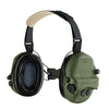 Safariland TCI Liberator HP Hearing Protection Headset - OD Green, Behind the Head Suspension