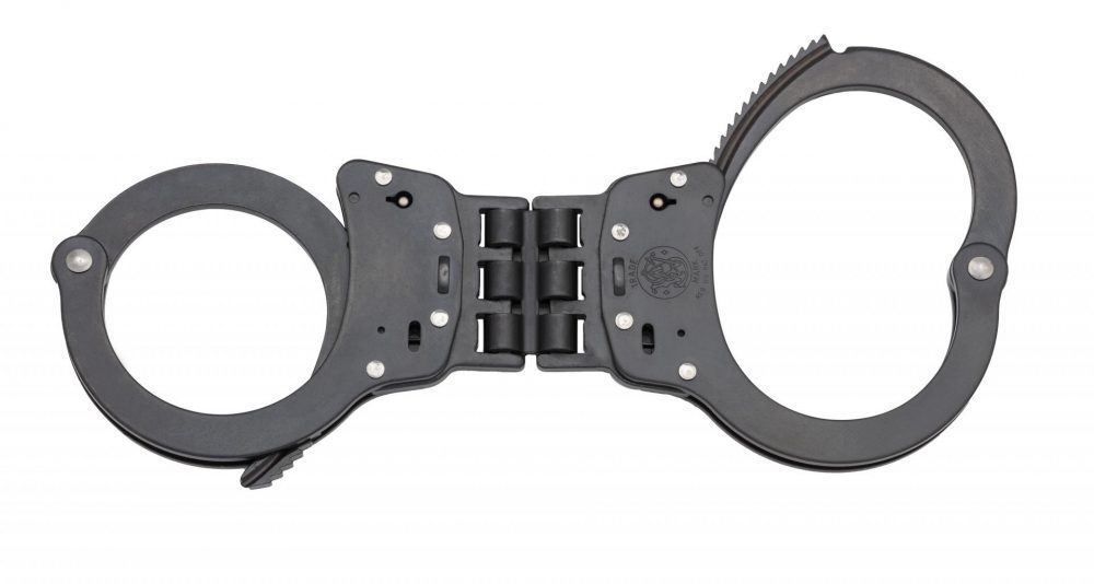 Smith & Wesson Model 300 Hinged Handcuffs - Blue or Nickel - Tactical &amp; Duty Gear