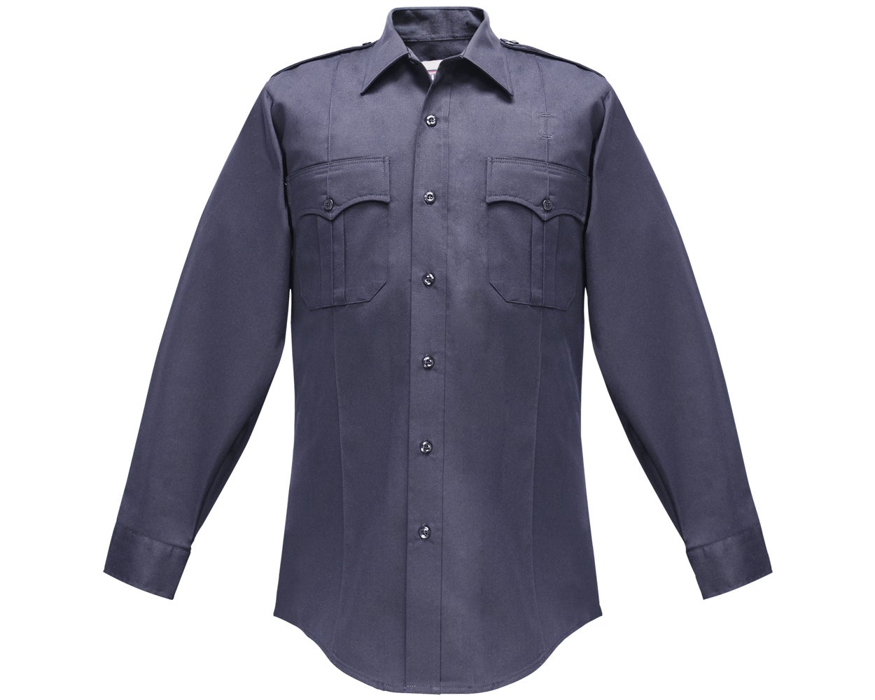 Flying Cross Duro Poplin Poly/Cotton Men's Long Sleeve Uniform Shirt with Sewn-In Creases 35W54 - Clothing & Accessories