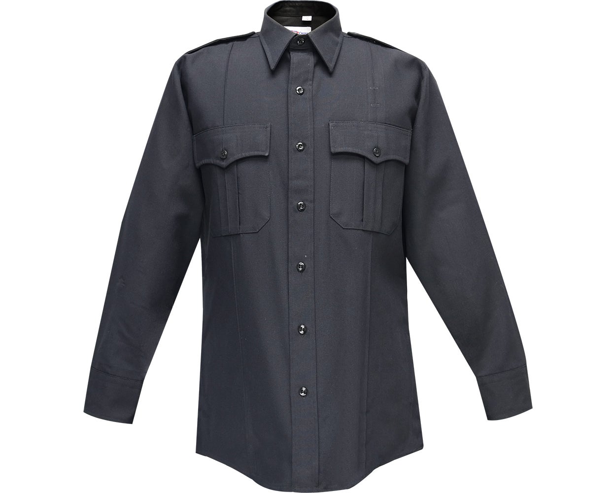 Flying Cross Men's Command 100% Polyester Long Sleeve Uniform Shirt 35W78 - LAPD Navy, 16.5 x 34-35