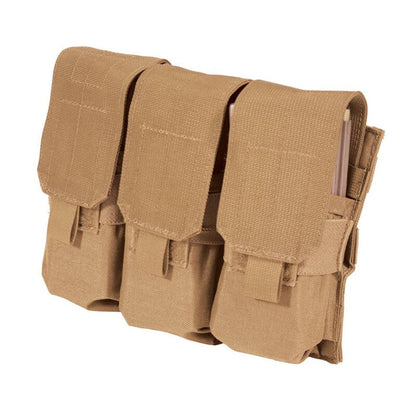 BLACKHAWK! S.T.R.I.K.E.® M4/M16 TRIPLE MAG POUCH (HOLDS 6) - MOLLE 37CL04 - Coyote Brown