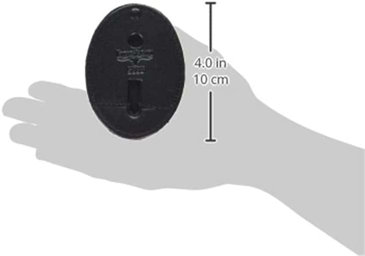 Boston Leather Oval Badge Holder Hook And Loop Closure - Badge Clips