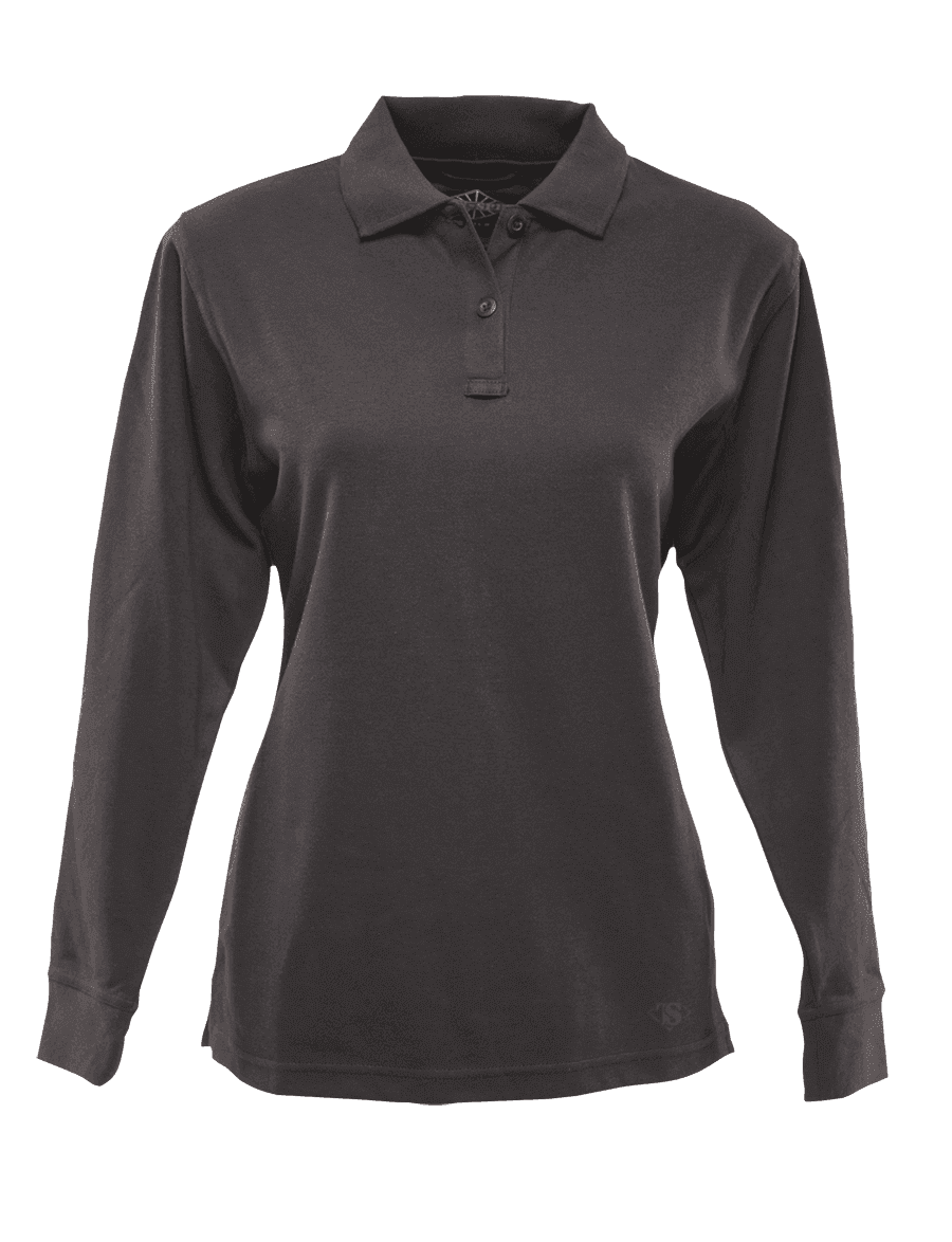 TRU-SPEC Women's Long Sleeve Original Polo - Heather Gray, XL
