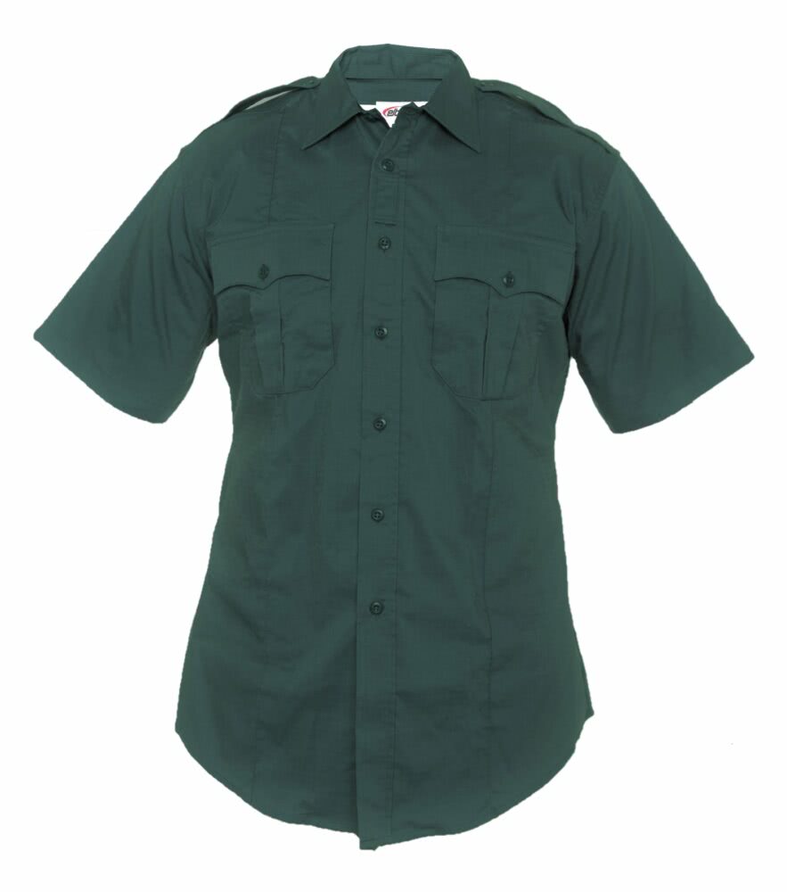 Elbeco Men's Reflex Short Sleeve Stretch RipStop Shirt - Spruce Green