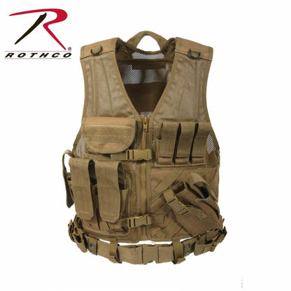 Rothco Cross-Draw MOLLE Olive Drab Tactical Vest 4591 - Tactical Vests