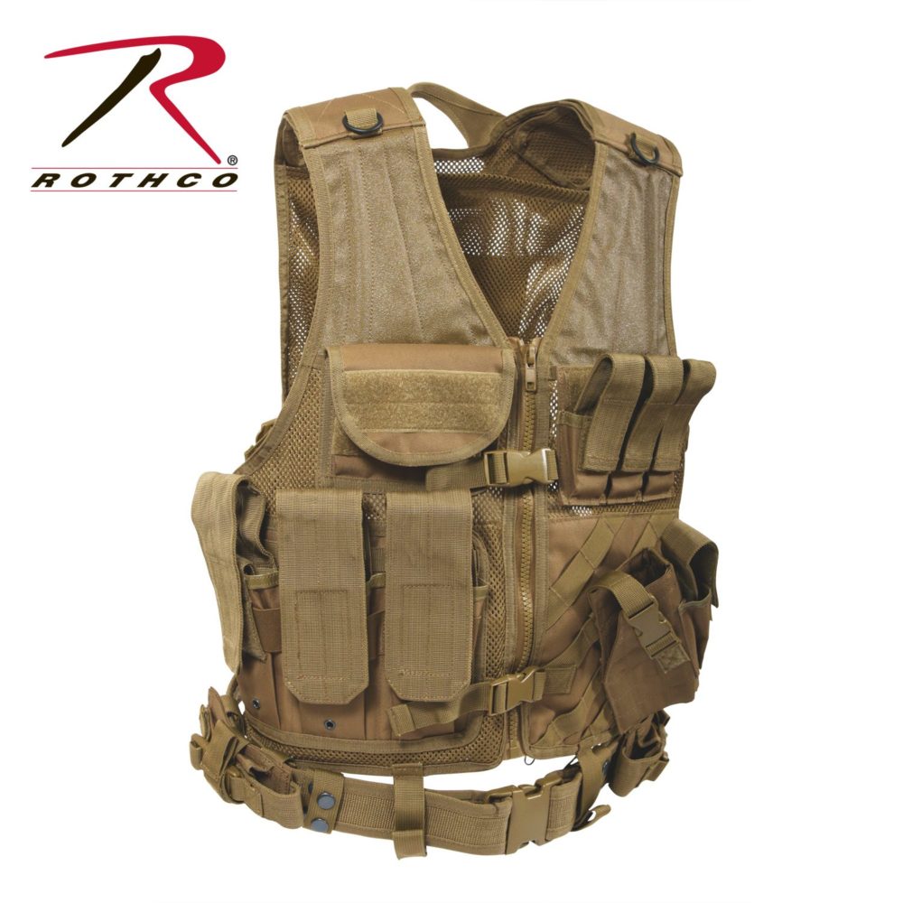 Rothco Cross-Draw MOLLE Olive Drab Tactical Vest 4591 - Tactical Vests