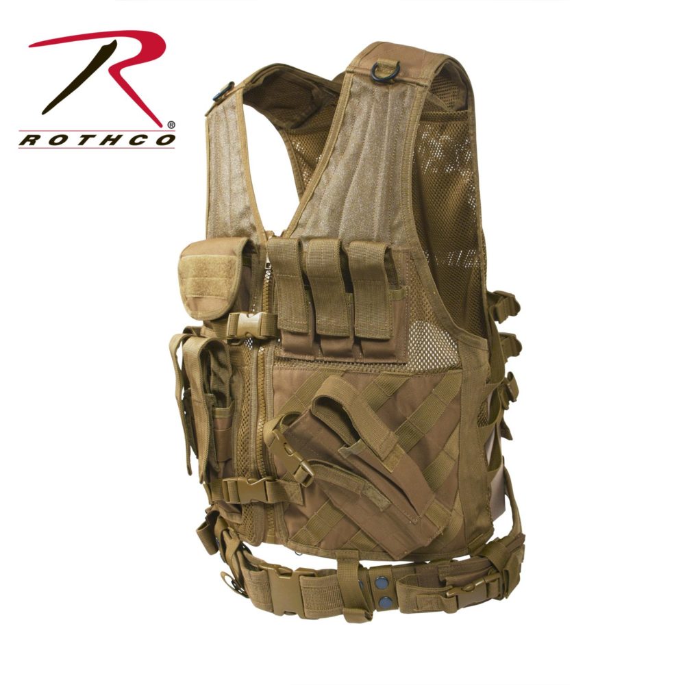 Rothco Cross-Draw MOLLE Olive Drab Tactical Vest 4591 - Tactical Vests
