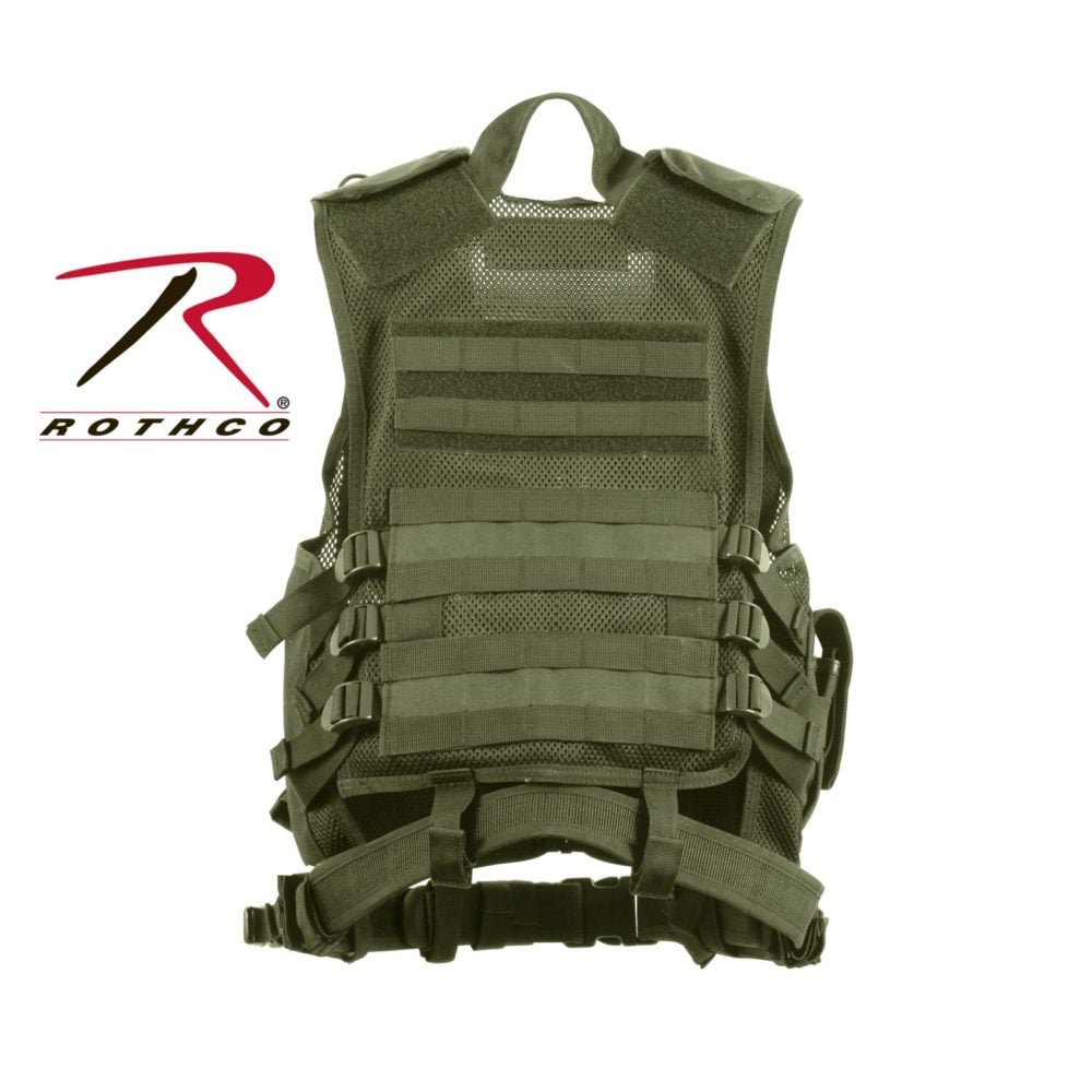 Rothco Cross-Draw MOLLE Olive Drab Tactical Vest 4591 – WCUniforms