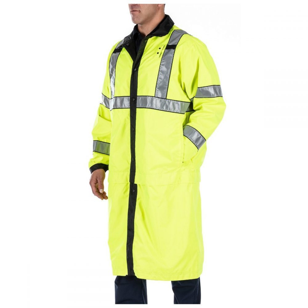 5.11 Tactical Multi-Length Short/Long Reversible Hi-Vis Raincoat 48125 - Clothing & Accessories