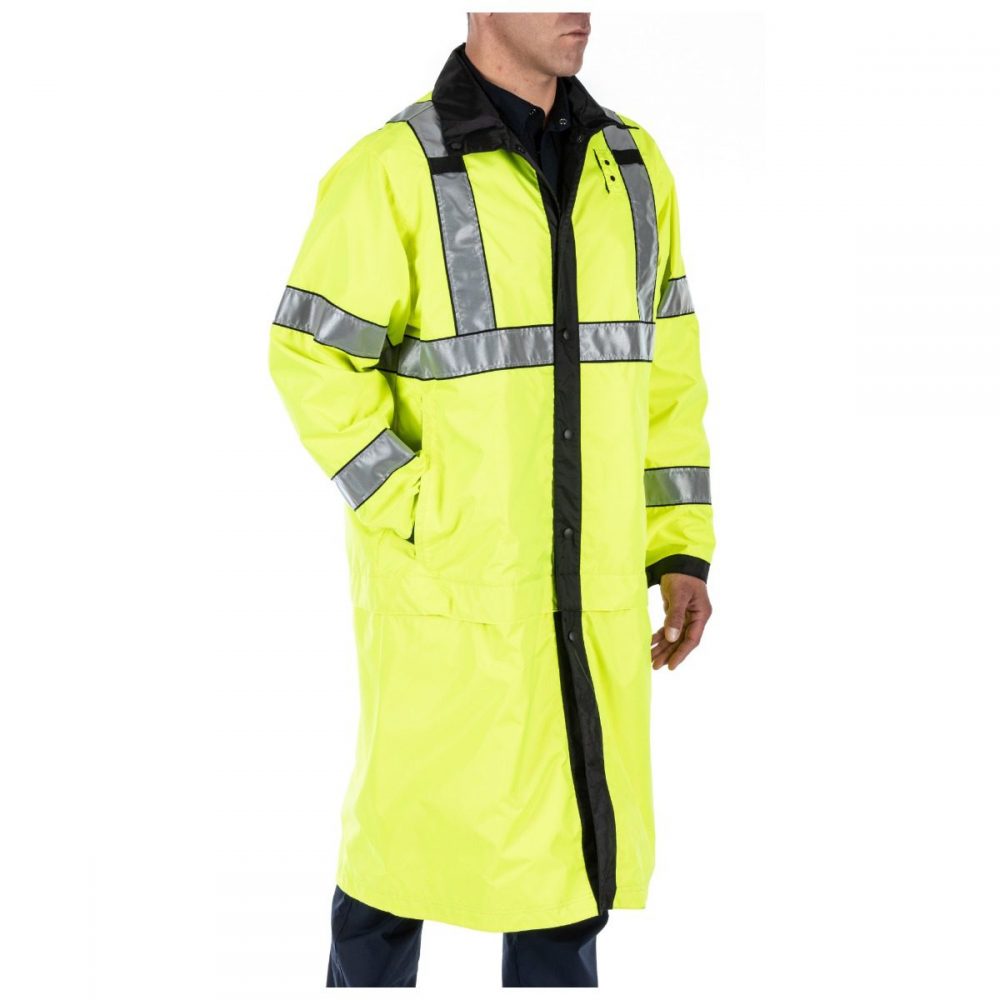 5.11 Tactical Multi-Length Short/Long Reversible Hi-Vis Raincoat 48125 - Clothing & Accessories