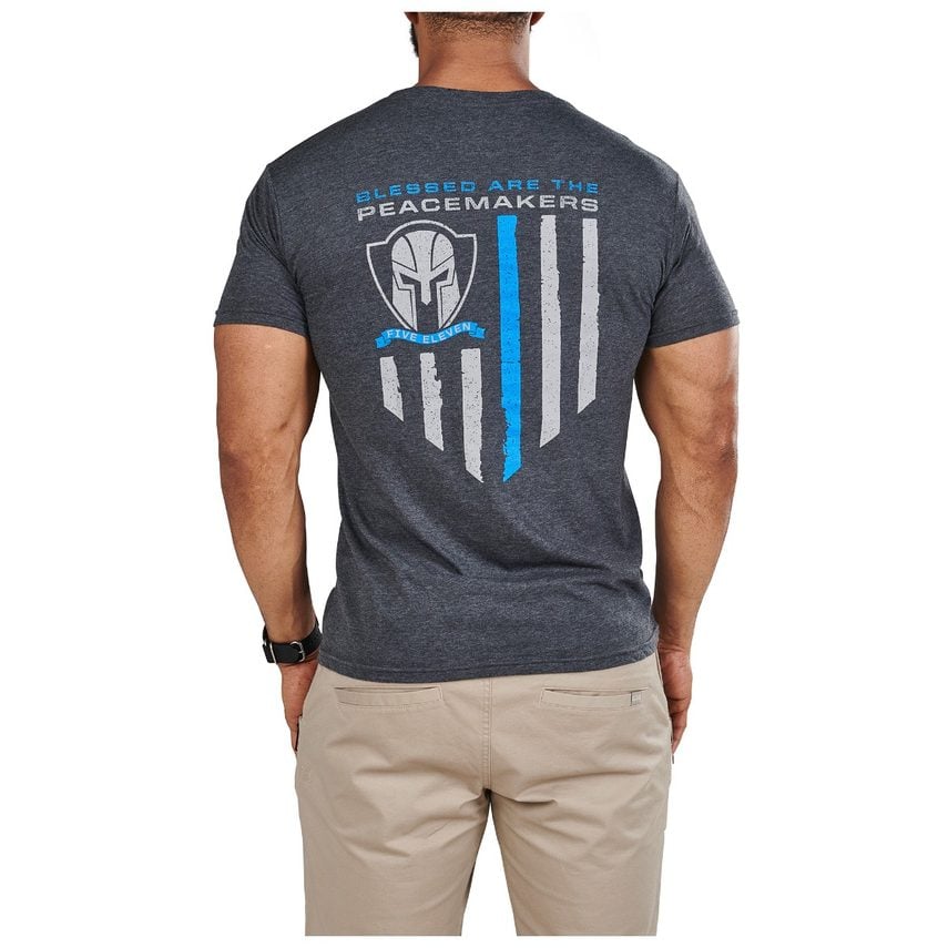 5.11 Tactical Peacemakers Tee 41191YK - Charcoal Heather, 2XL