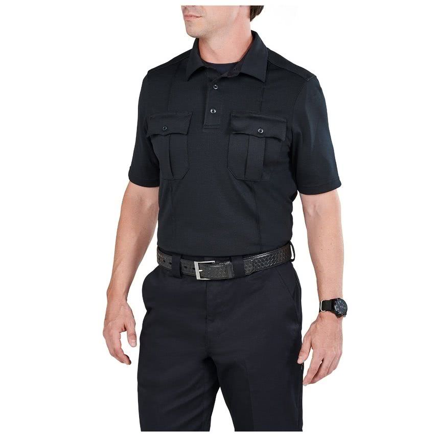 5.11 Tactical Class A Uniform Short Sleeve Polo Shirt 41238 - Midnight Navy, 2XL