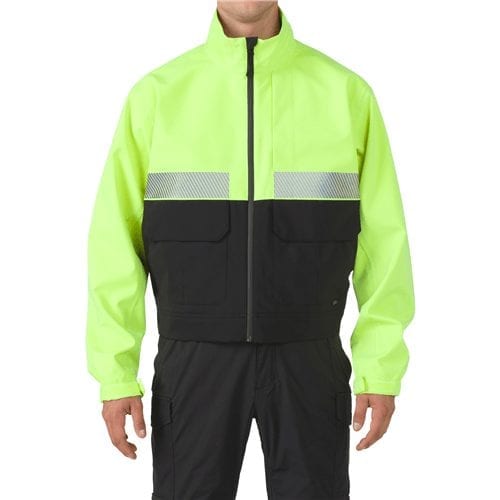 5.11 Tactical Bike Patrol Jacket 45801 - Black/Hi Vis, 2XL