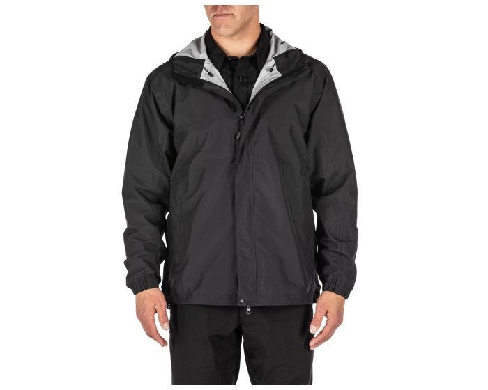 5.11 Tactical Duty Rain Shell Jacket 48353 - Black, 2XL