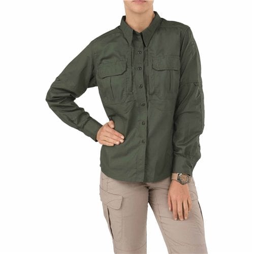 5.11 Tactical Women's Taclite Pro Long Sleeve Shirt 62070 - TDU Green, L