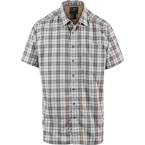 5.11 Tactical Hunter Plaid Short Sleeve Shirt 71374 - Coyote, 2XL