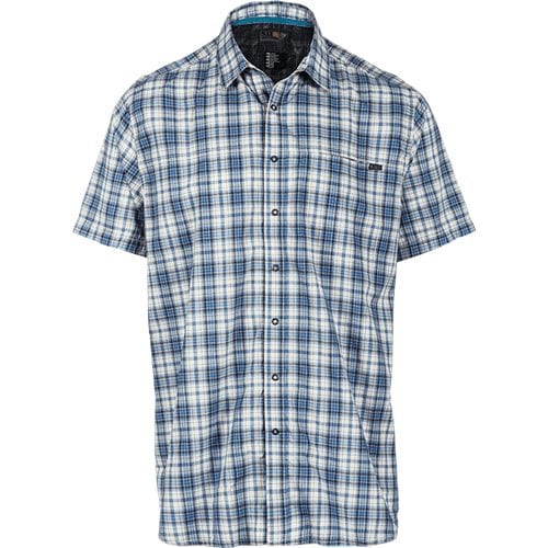 5.11 Tactical Hunter Plaid Short Sleeve Shirt 71374 - Baltic Blue, L