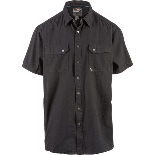 5.11 Tactical Herringbone Short Sleeve Shirt 71375 - Black, 2X-Large