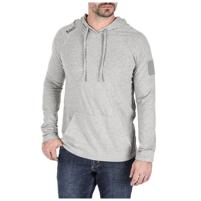 5.11 Tactical Cruiser Performance Long Sleeve Hoodie 72139 - Gray Heather, XS