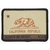 5.11 Tactical California State Bear Patch 81071 - Coyote