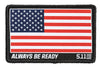 5.11 Tactical USA Flag Woven Patch 81292 - Red