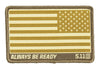 5.11 Tactical Reverse USA Flag Woven Patch 81293 - Coyote