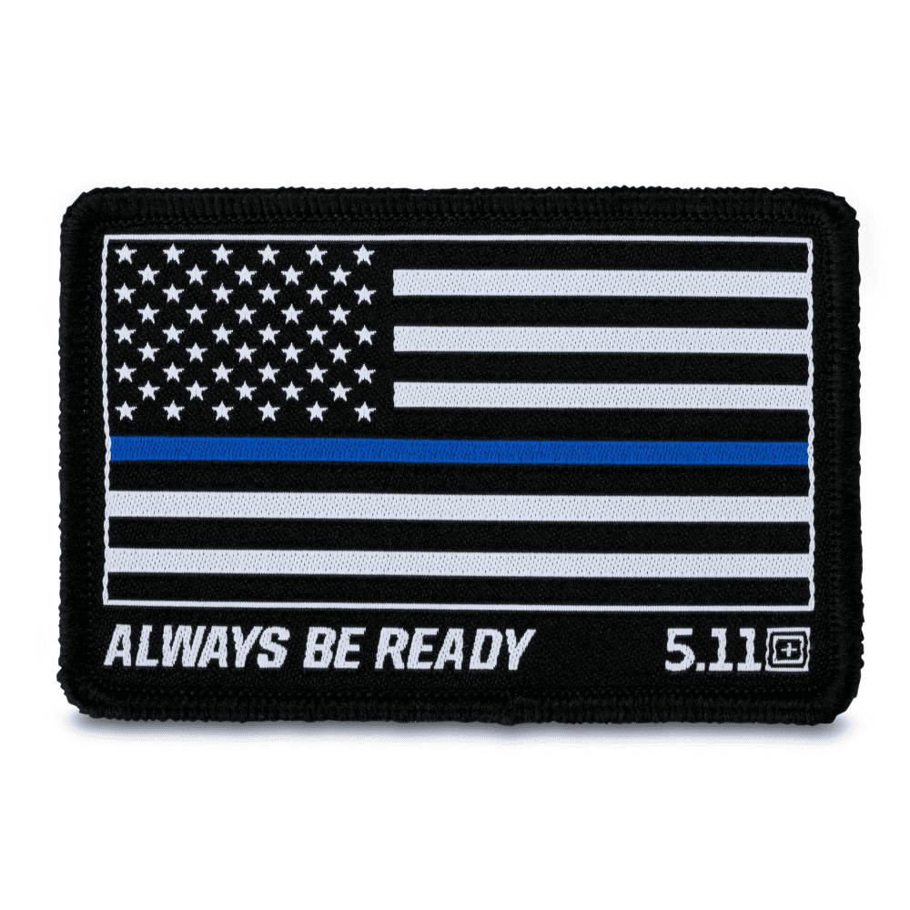 5.11 Tactical Thin Blue Line Woven Patch 81298-019-1 SZ - Morale Patches