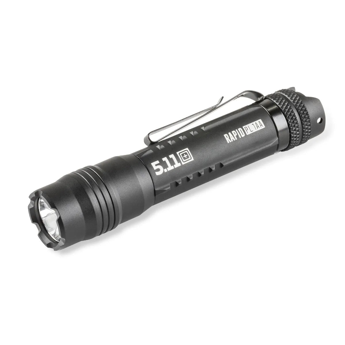 5.11 Tactical Rapid PL 1AA EDC flashlight 53395 with pocket clip and crenellated bezel