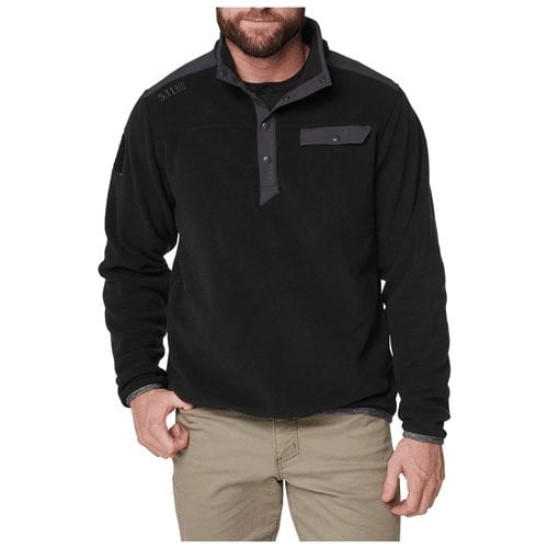 5.11 Tactical Apollo Tech Fleece Tech Shirt 72124 - Black, 2X-Large