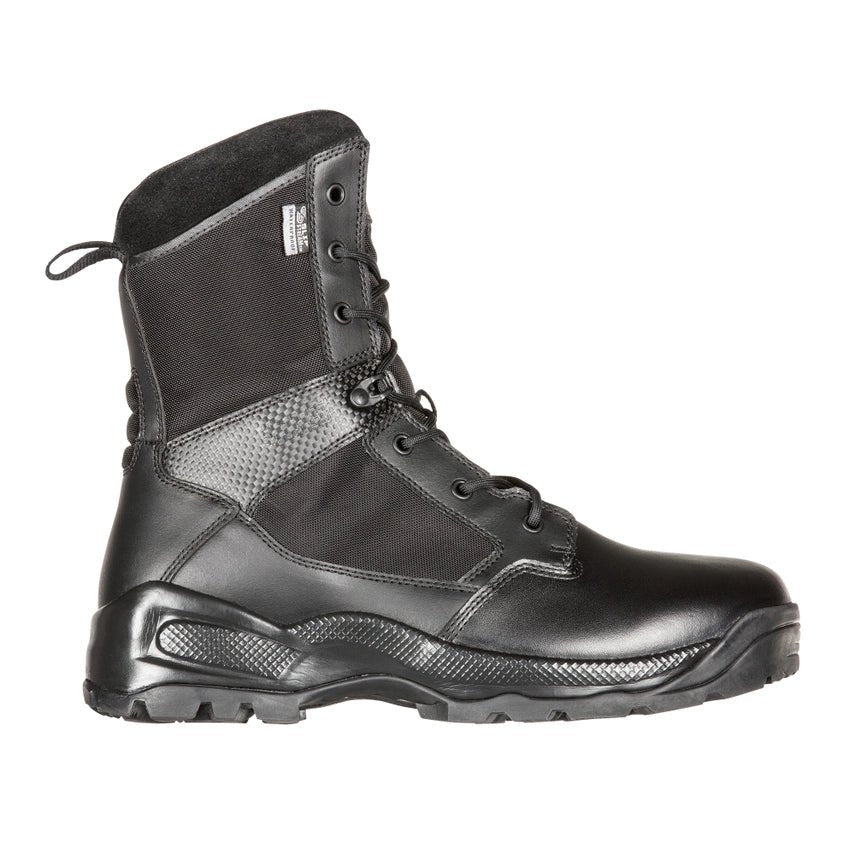 5.11 Tactical A.T.A.C.® 2.0 8" Storm Side-Zip Boots in black, designed for durability and comfort for public safety professionals.