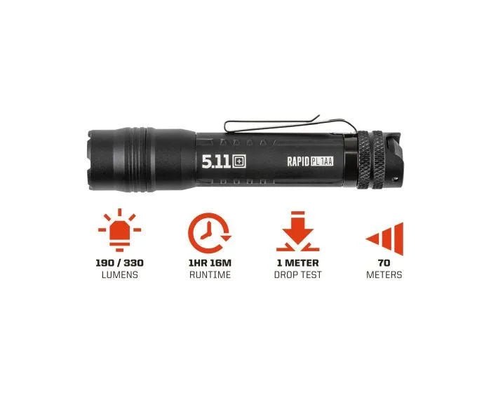 5.11 Tactical Rapid PL 1AA Flashlight - Tactical &amp; Duty Gear