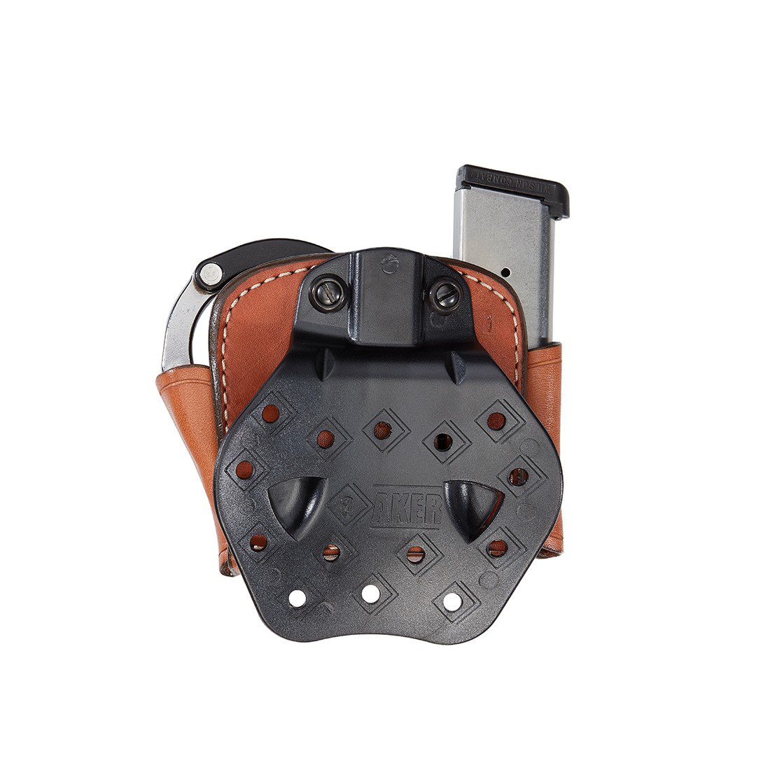Aker Leather D.M.S.™ ASP Cuff/Mag Combo™ Combination Paddle Pouch - Tactical & Duty Gear