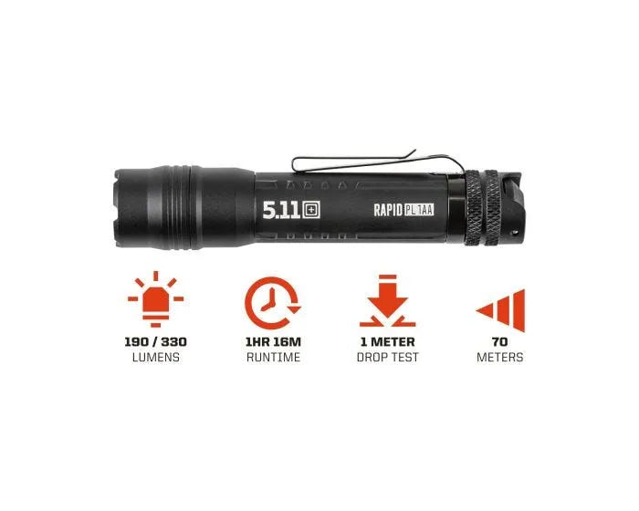 5.11 Tactical Rapid PL 1AA Flashlight - Tactical &amp; Duty Gear
