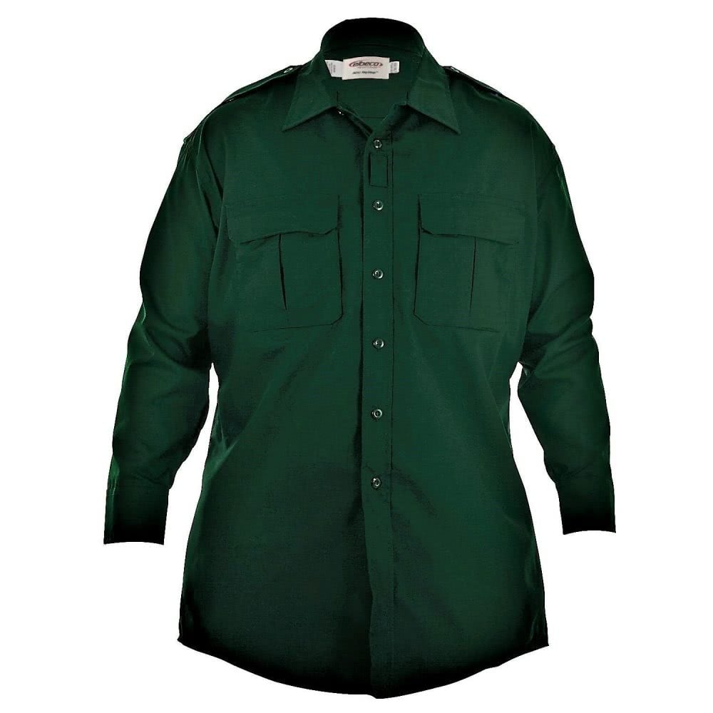 Elbeco ADU™ Long Sleeve RipStop Shirt - Spruce Green, 14.5 x 33