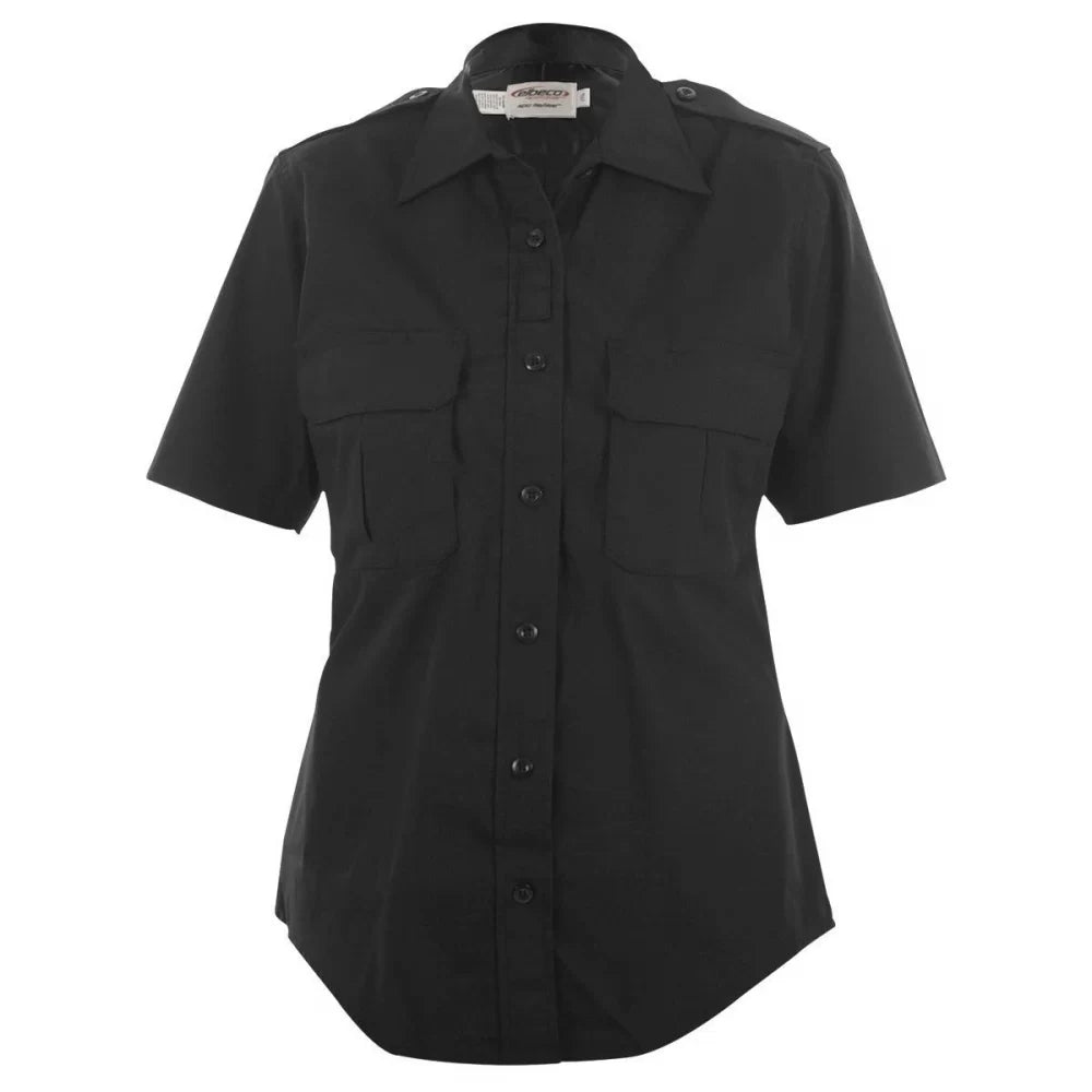 Elbeco ADU™ Women's Short Sleeve RipStop Shirt - Black, L