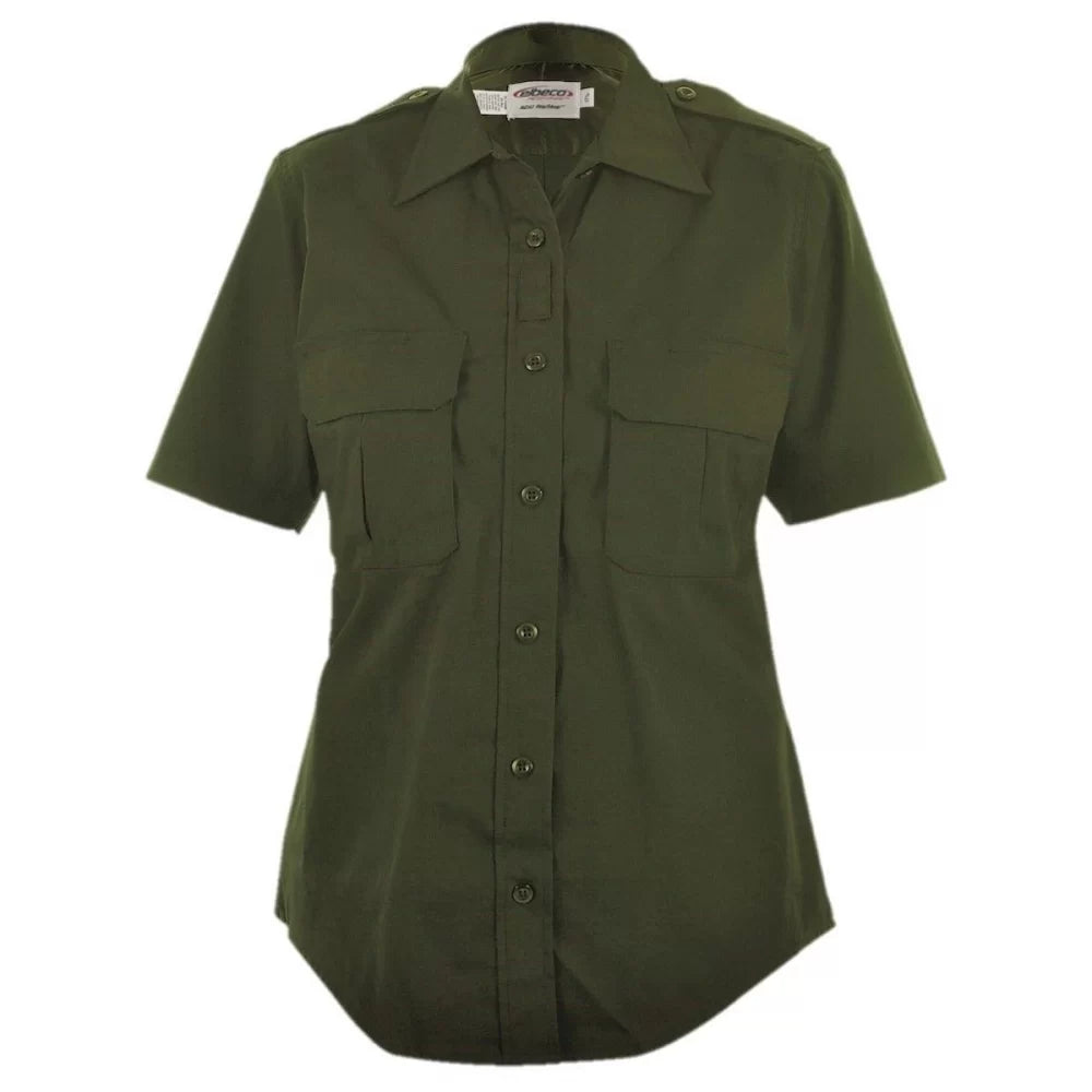 Elbeco ADU™ Women's Short Sleeve RipStop Shirt - OD Green, L