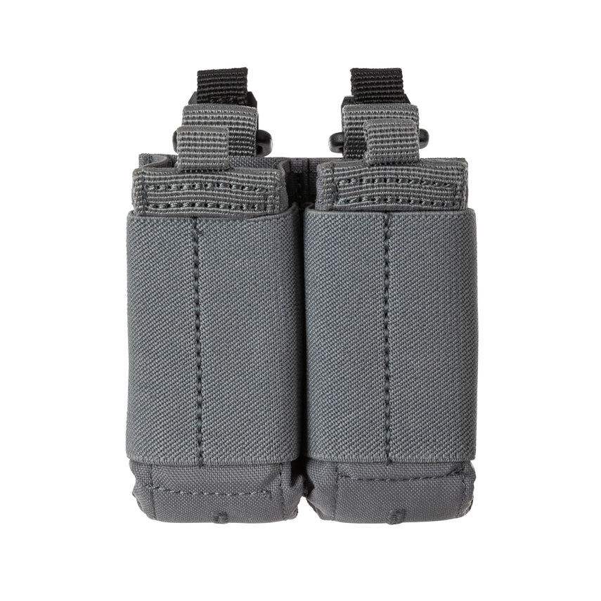 5.11 Tactical Flex Double Pistol Magazine Pouch 2.0 56669 (Storm Gray) - Range Bags and Gun Cases