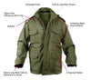 Rothco Soft Shell Tactical M-65 Field Jacket Olive Drab 5744 - Softshell Jackets