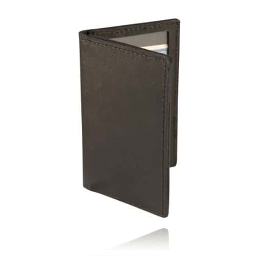 Boston Leather Double Oversized ID Holder - Soft Leather, Without Flap