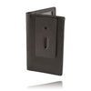 Boston Leather Double Oversized ID Holder - Soft Leather, With Flap