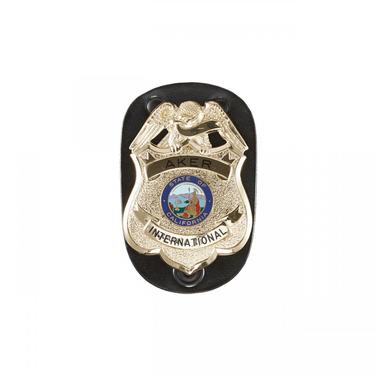 Aker Leather Clip-On Federal Badge Holder 590