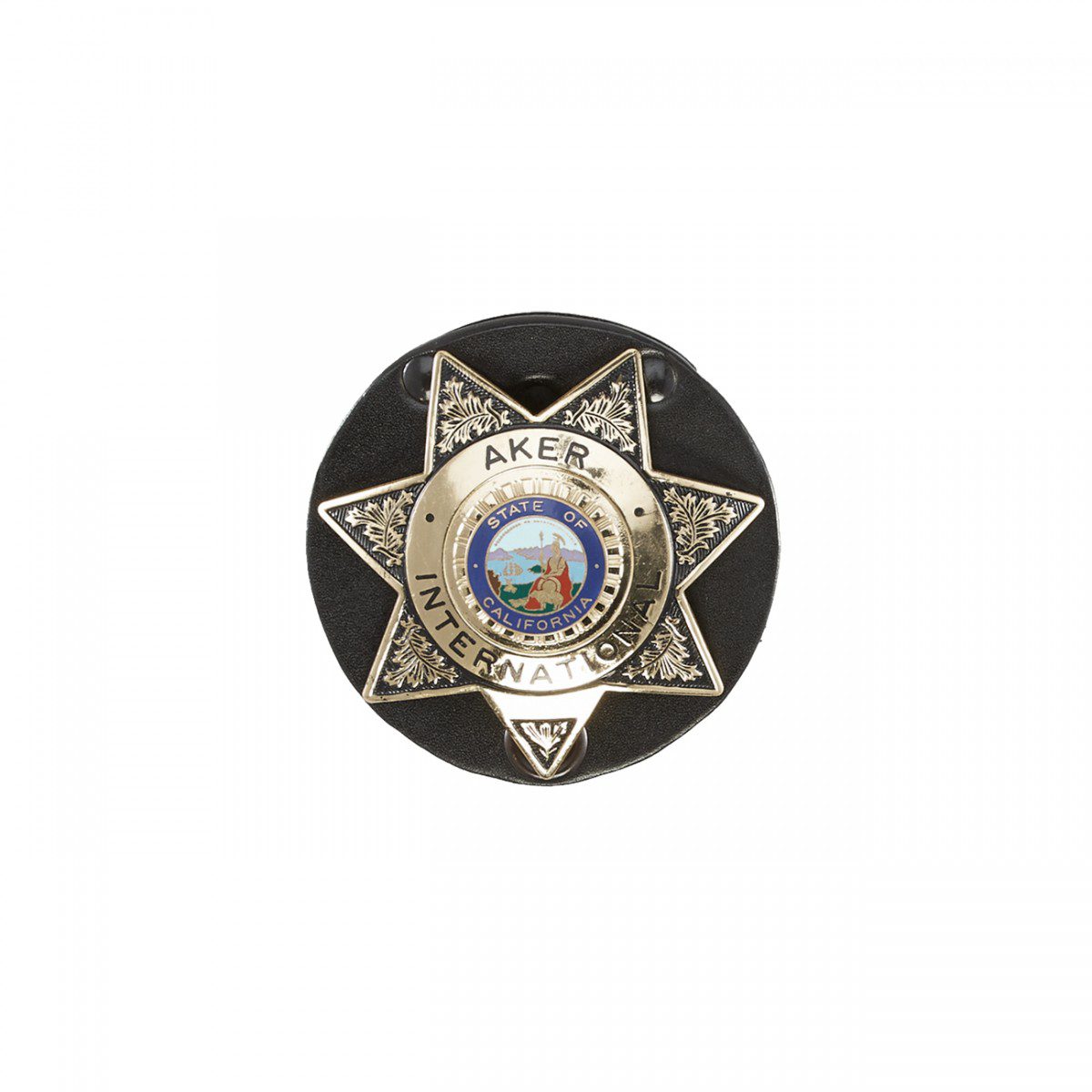 Aker Leather Star Badge Holder 592 - Newest Arrivals