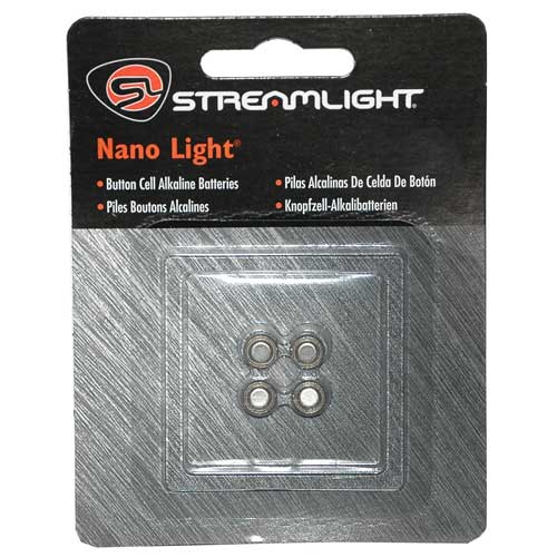 Streamlight NANO LIGHT BATTS, 4-PAC 61205 - Tactical & Duty Gear