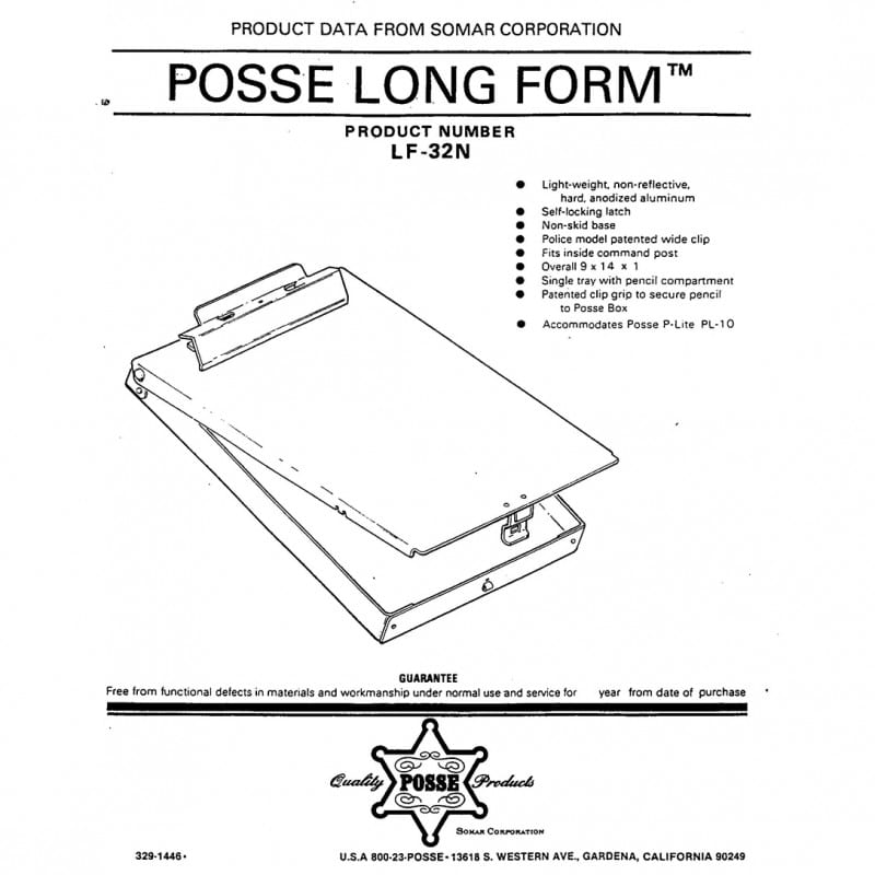 Posse Box Bottom Open Clipboard Box LF-32N - Notepads, Clipboards, &amp; Pens