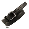 Boston Leather 1 1/4 Feather Edge Dress Belt - Clothing &amp; Accessories